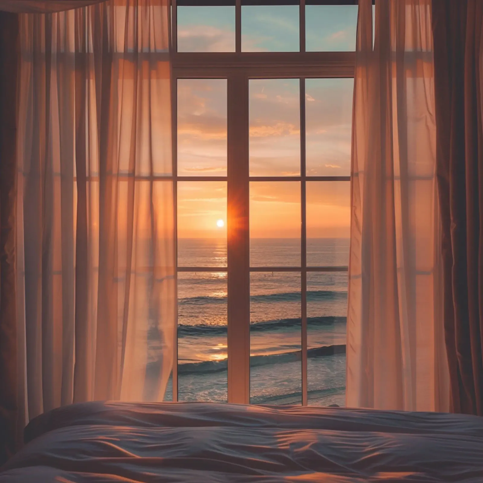 Reverie alla pesca poster con telaio in legno da StillVibe Home