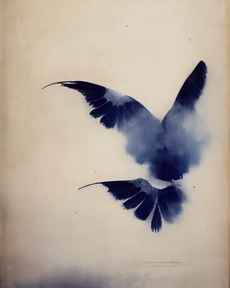 Indigo Bird pellicola backlit da treechild