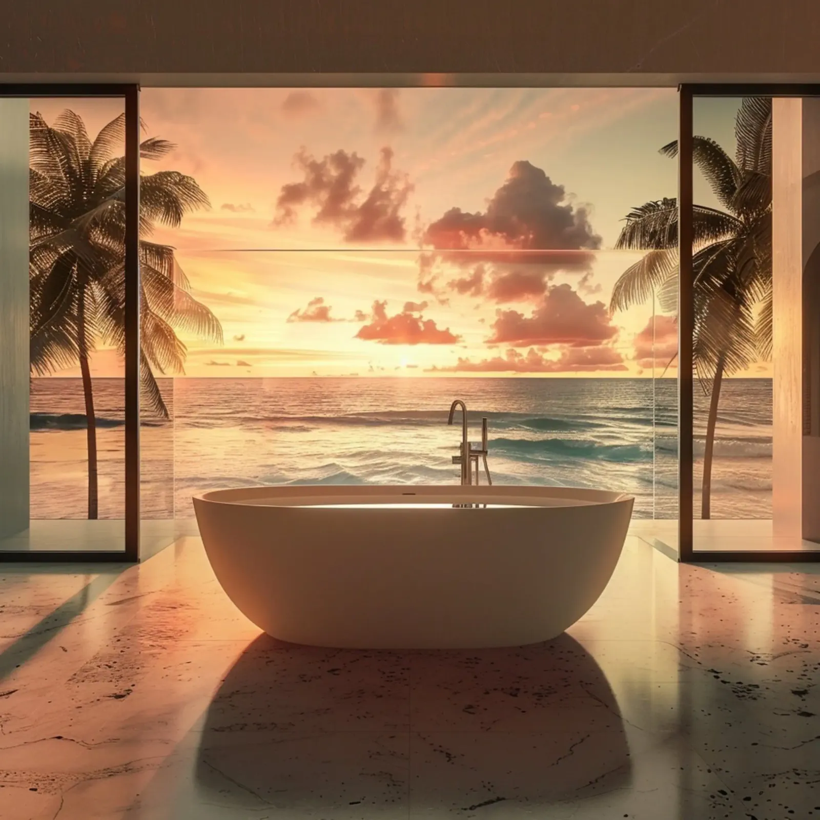 Reverie alla pesca poster con telaio in alluminio da StillVibe Home