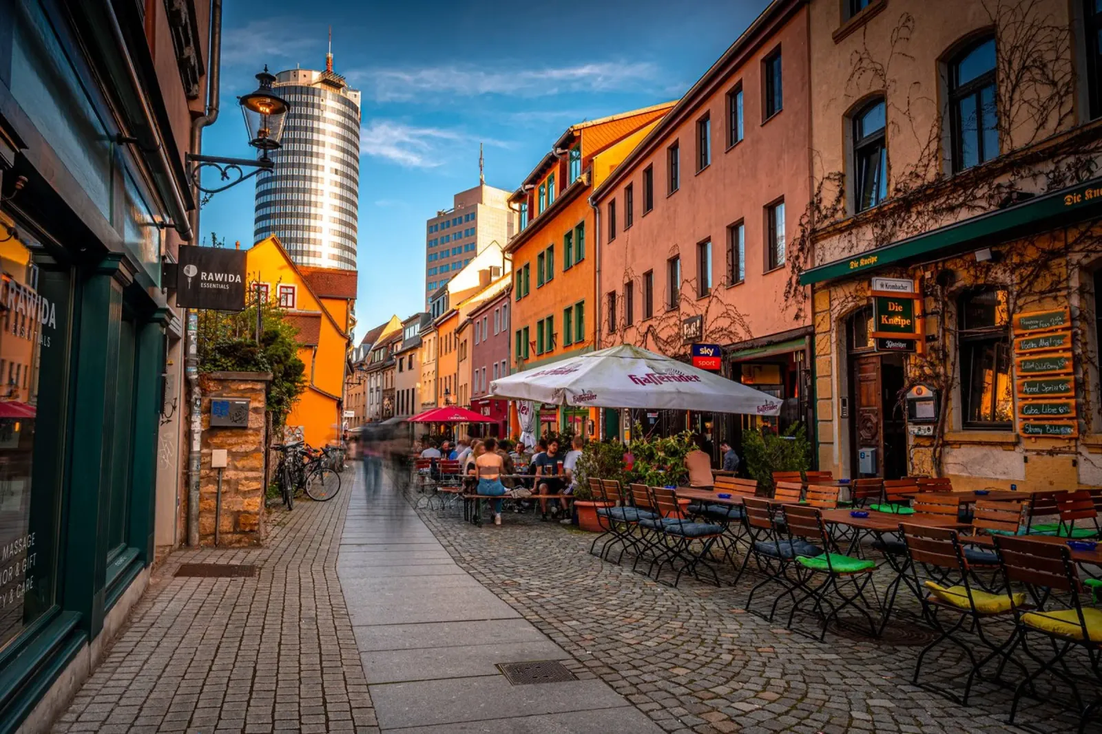 Wagnergasse a Jena poster con telaio in plastica da Marcus Beckert | Fotografie