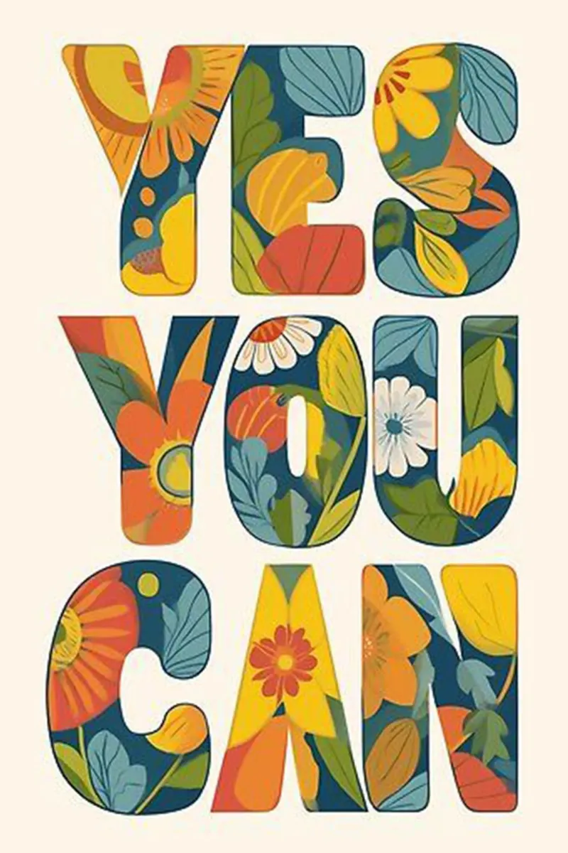 yes you can poster con telaio in legno da art quots shop