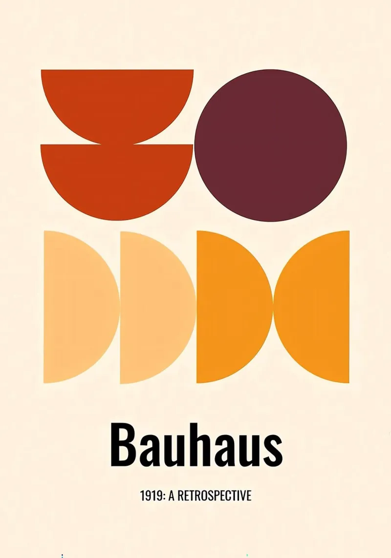 Bauhaus 1919 poster con telaio in alluminio da Narciso