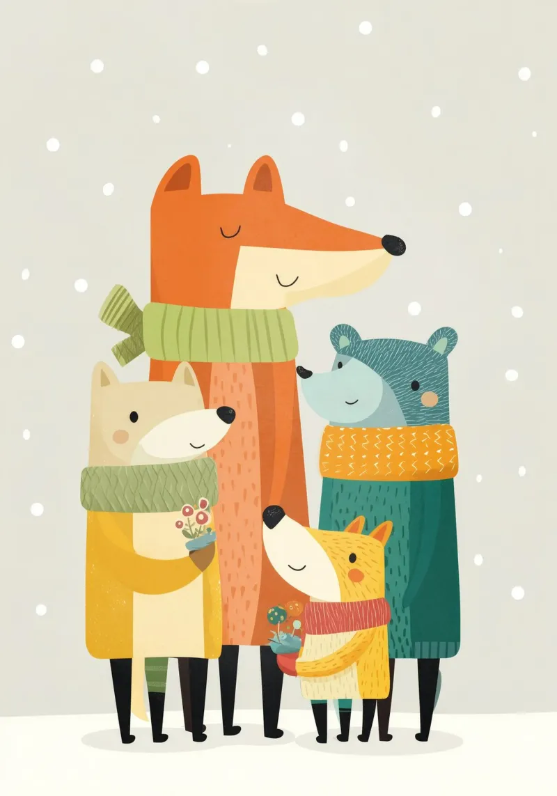 Cozy Critters poster da Kiara