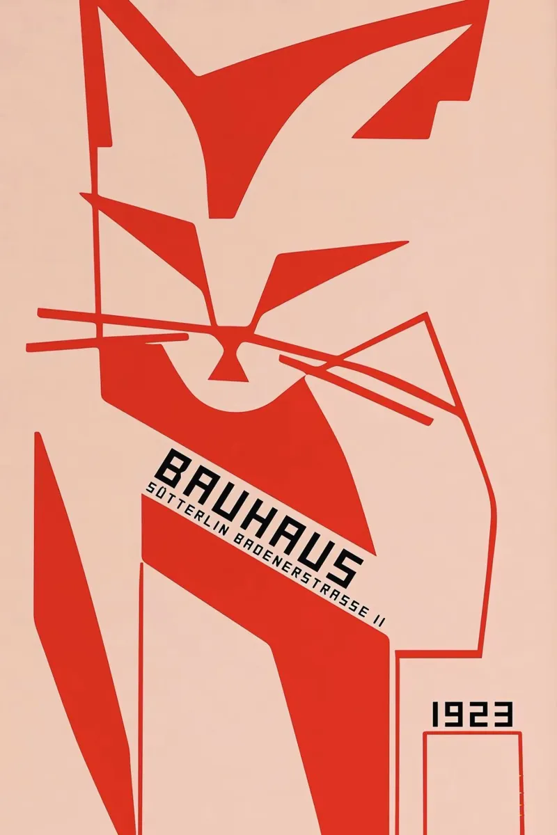 Gatto Bauhaus poster da Arjun