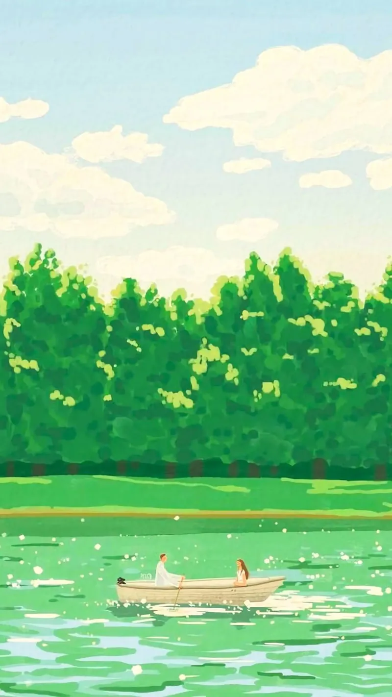 clouds greenery leaves poster con telaio in legno da mip of map