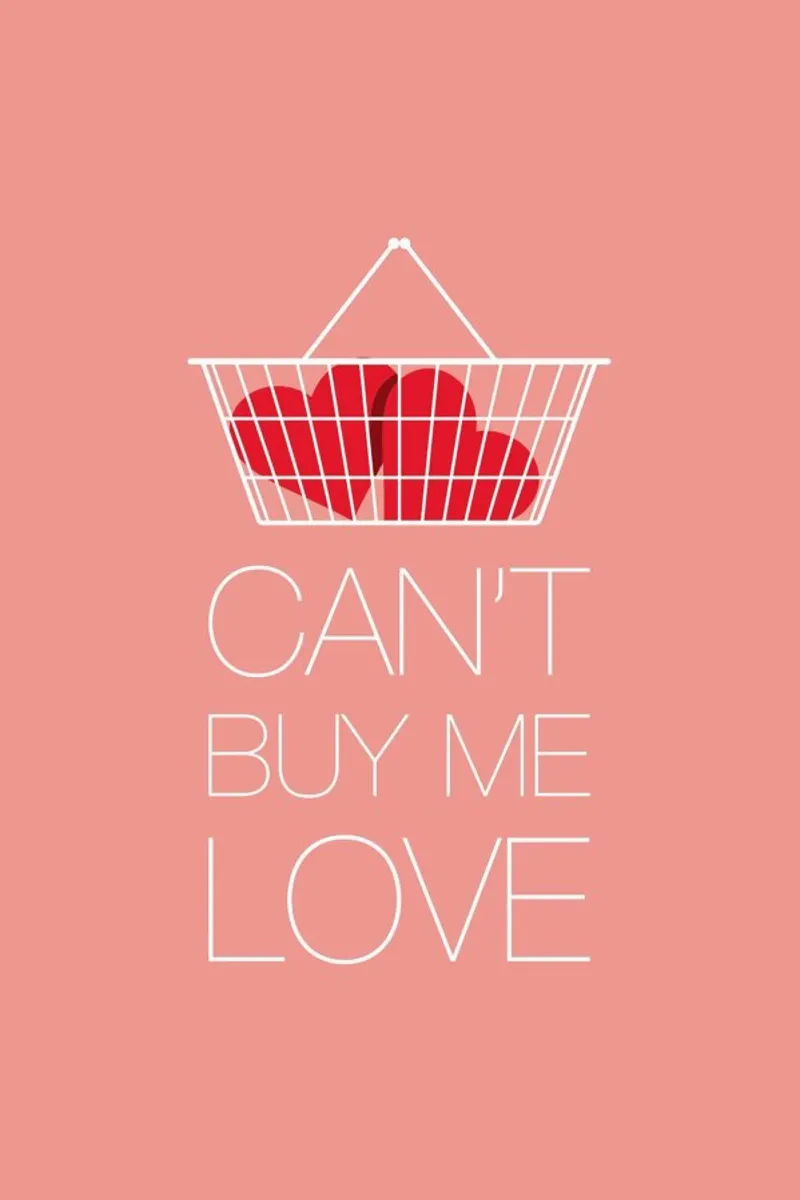 Can't Buy Me Love tela con Cornice a cassetta da Rahma Projekt