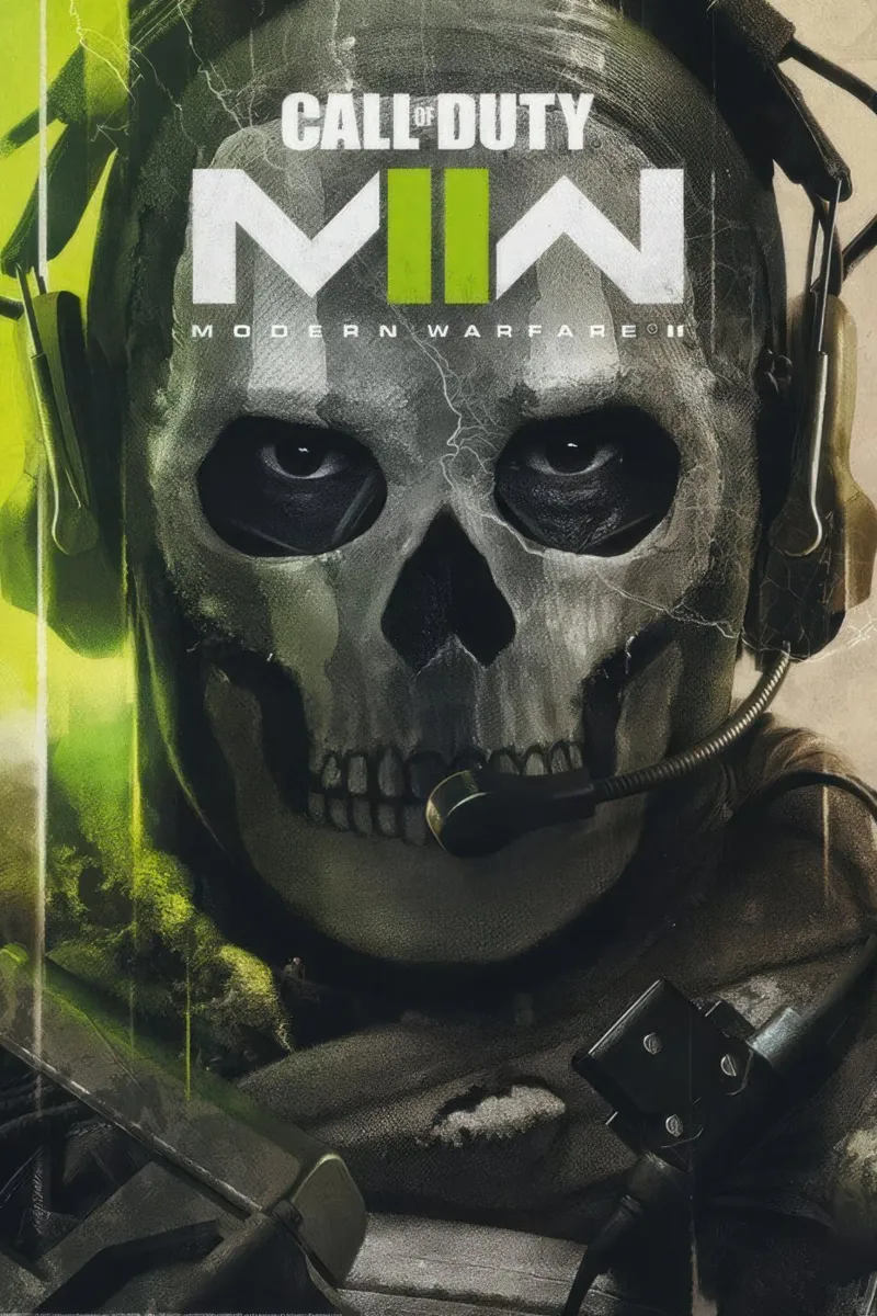 call of duty modern warfare 2 task force poster con telaio in legno da mix mate