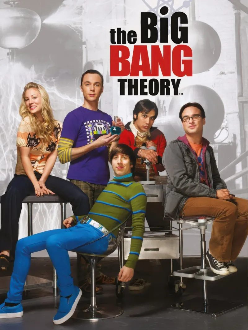 the big bang theory characters poster with aluminum frame by mix mate