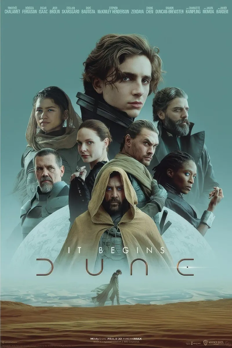 dune parte 1 poster con telaio in alluminio da mix mate