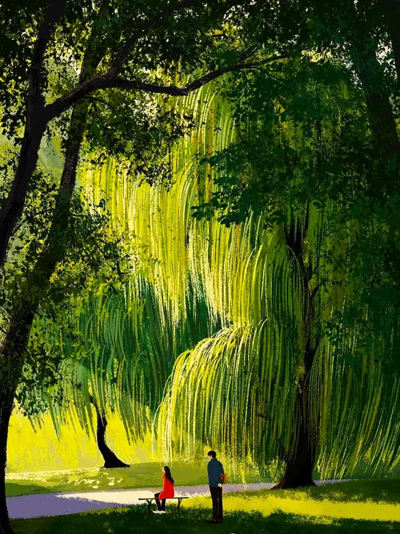 landscape riverbank relaxation poster da Good days