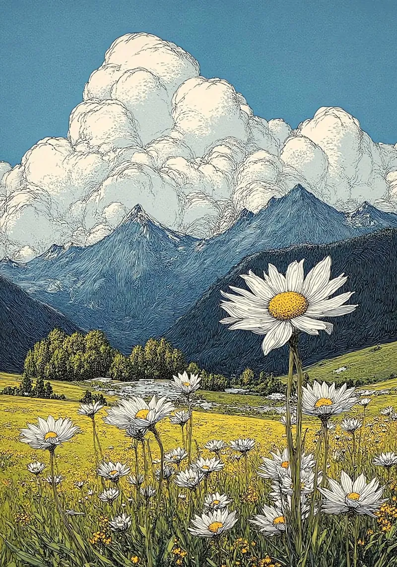 nature scenery poster con telaio in plastica da lily