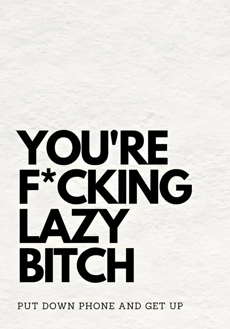 LAZY poster con telaio in alluminio da Type & Tape