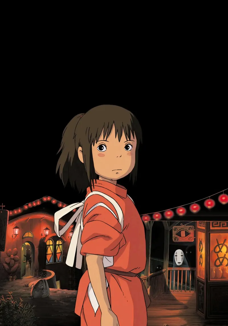 Chihiro ha perso a Spirited Away poster con telaio in alluminio da shiners