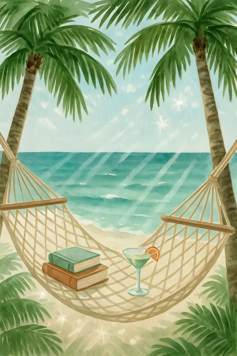 Amaca in riva al mare poster da Sea of Calm