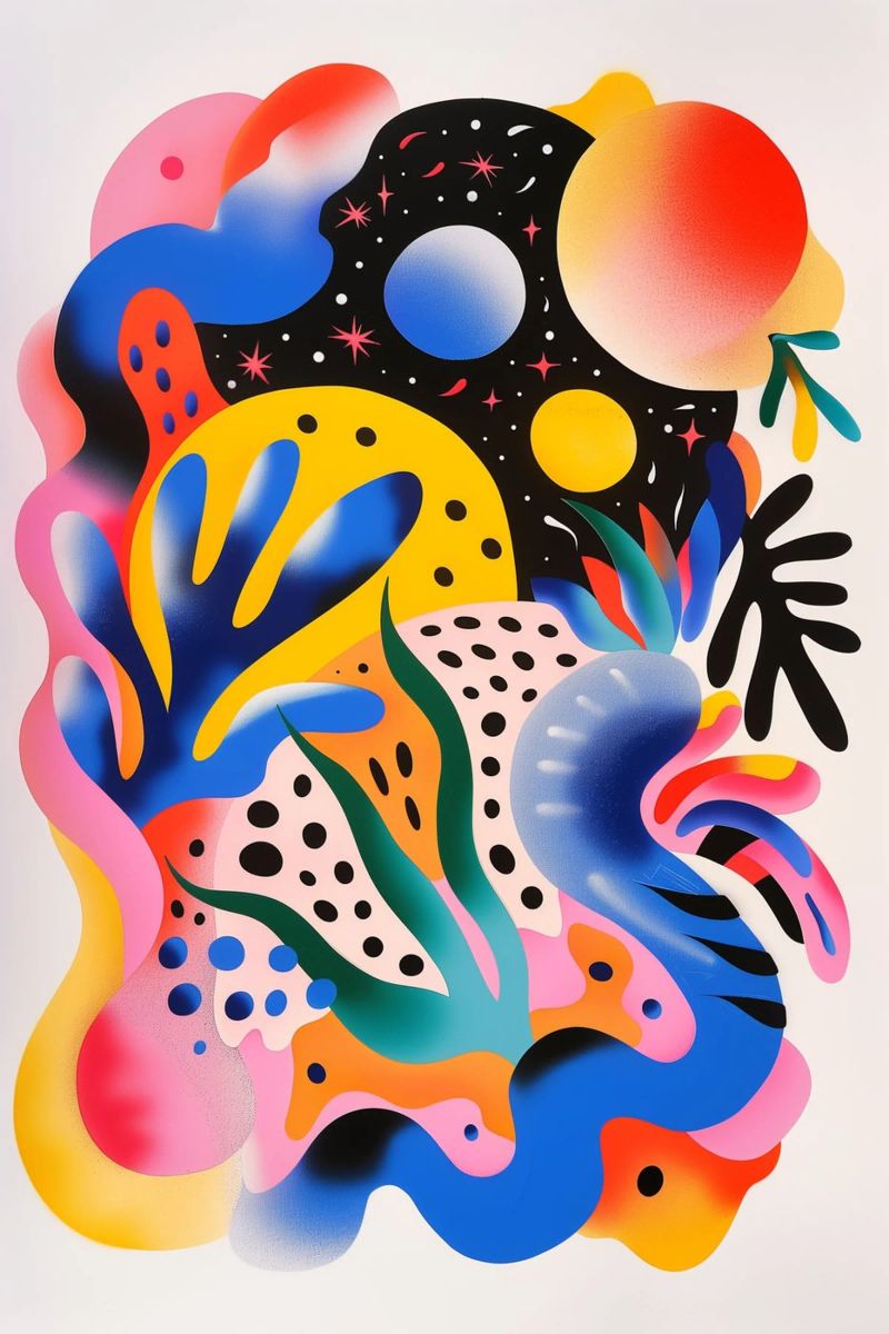 Cosmic Seaweed Poster von LeDieg