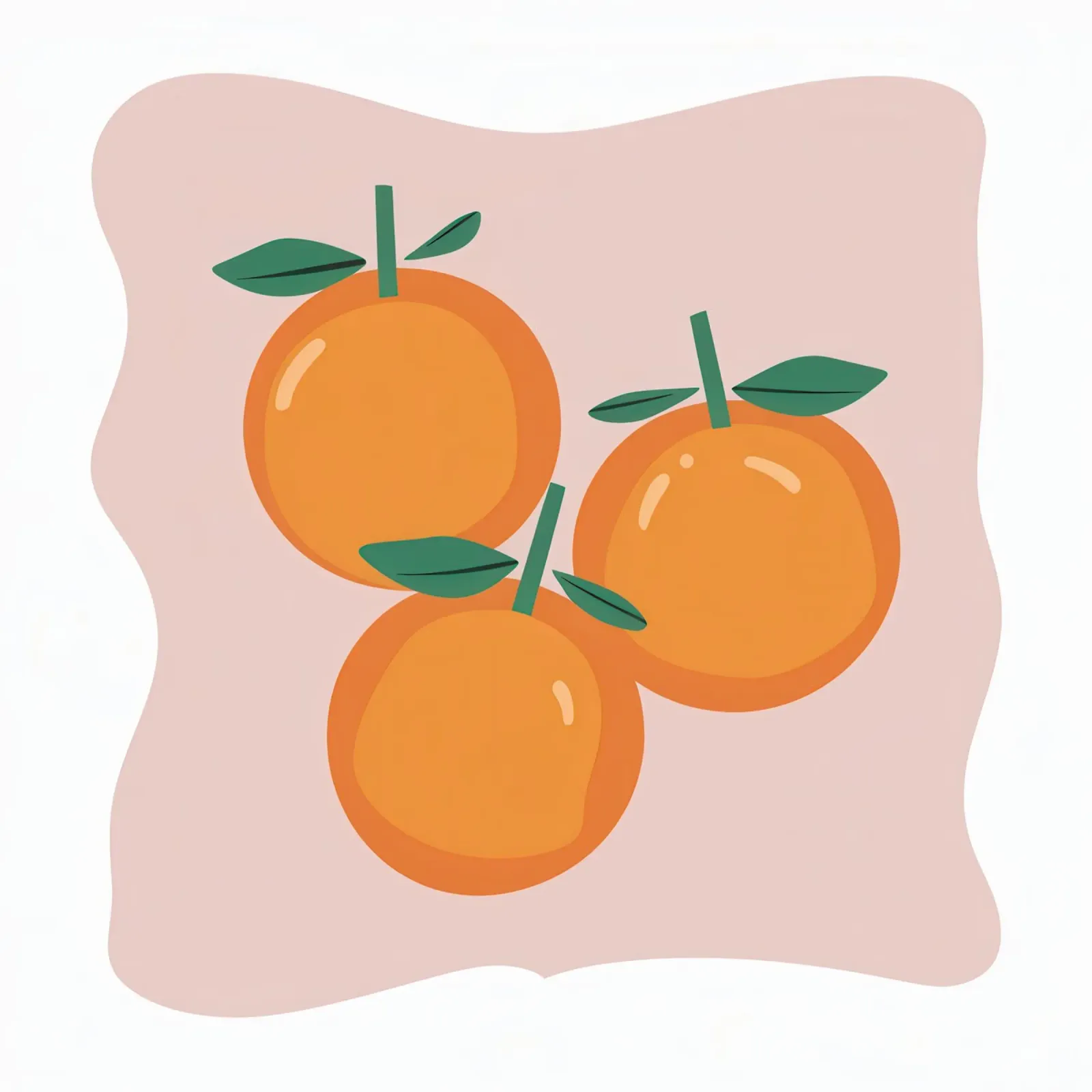 Trio semplice di arance poster con telaio in plastica da Autumn Season