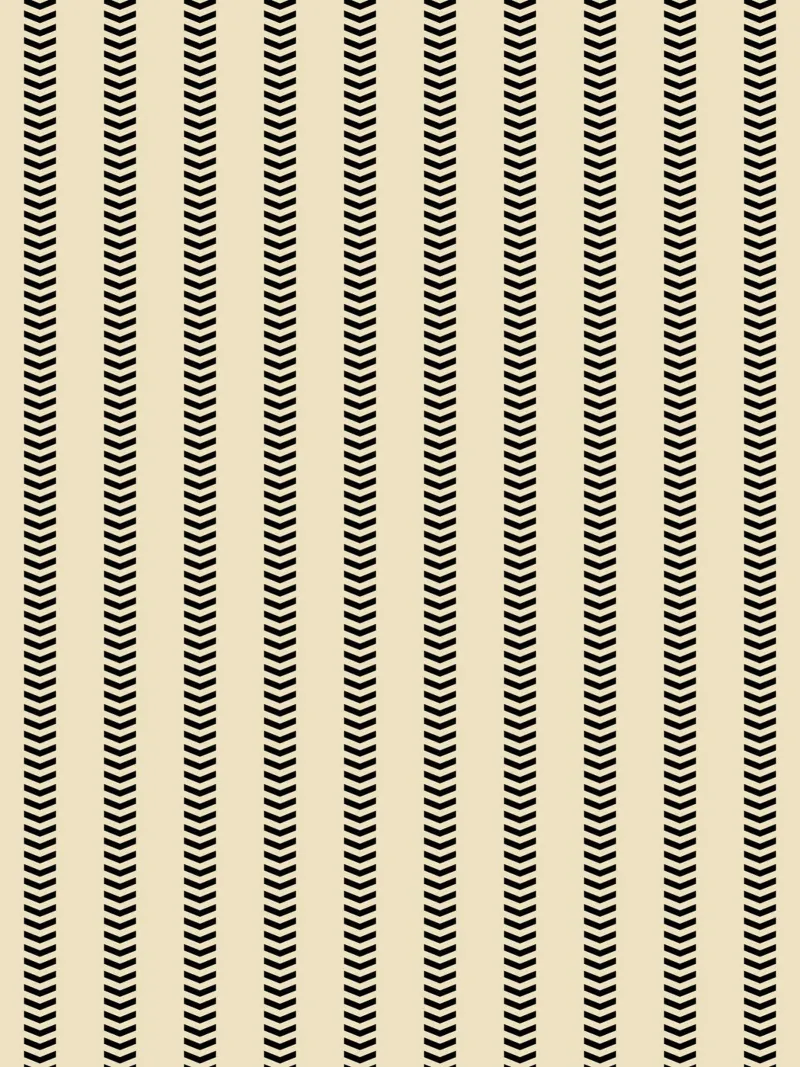 Minimal Basic Mudcloth Frecce a strisce | Nero su Beige pellicola backlit da Beauty in Simplicity