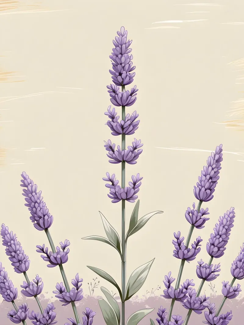 Rametto di lavanda poster da The Green Room