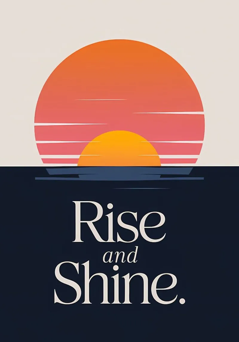 sorgere e risplendere poster con telaio in plastica da art quots shop