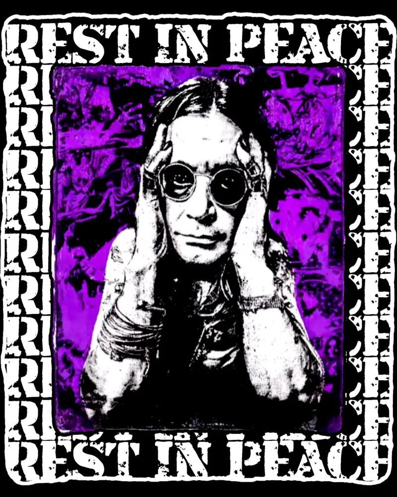 Maglietta classica Rest In Peace OZ poster da mannys_artt