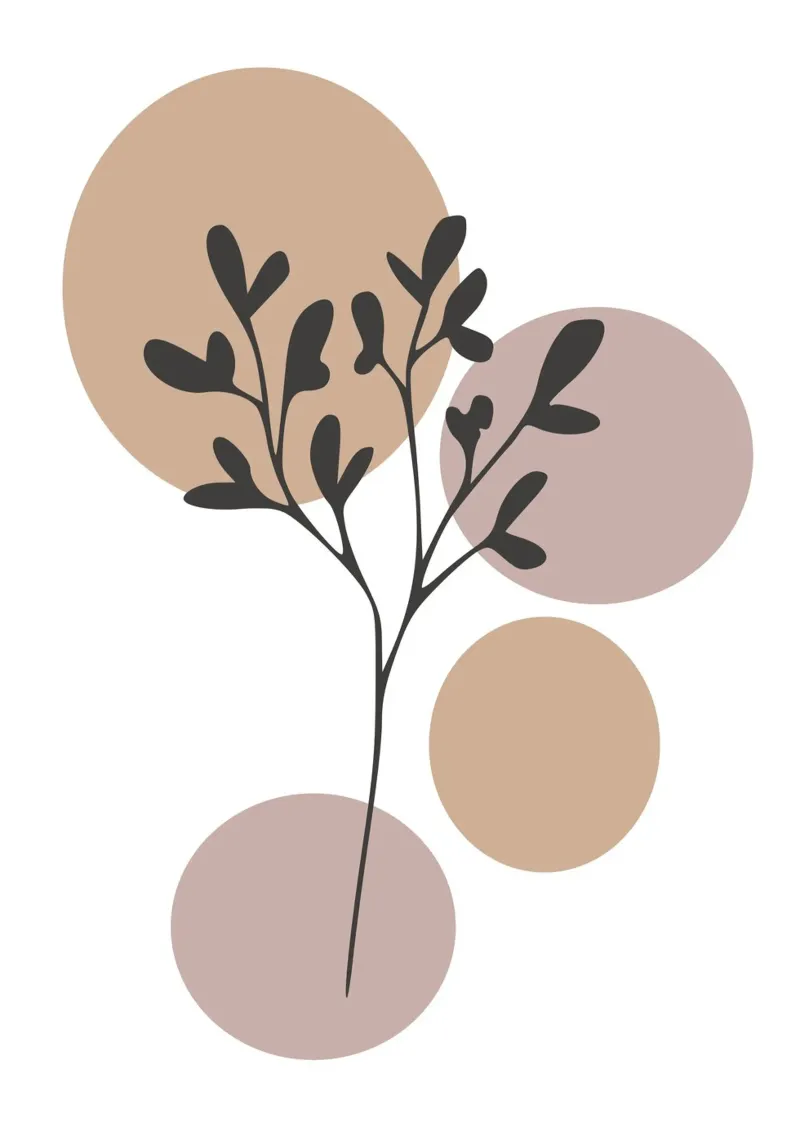 minimalist leaf poster da vintageshop