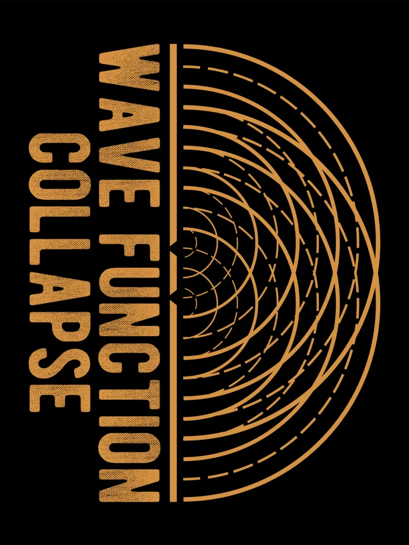 Wave Function Collapse canvas with Floater frame by Mariel Toigo