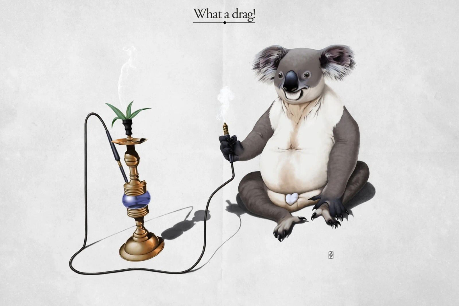 What a Drag! (Titled) pellicola backlit da Rob Art | Illustration