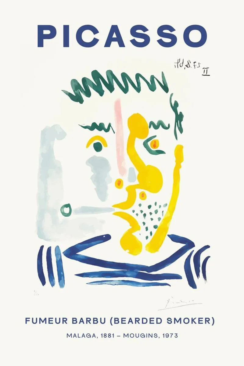 Picasso Malaga 1881 - Mougins 1973 poster con telaio in legno da Günstiger Laden