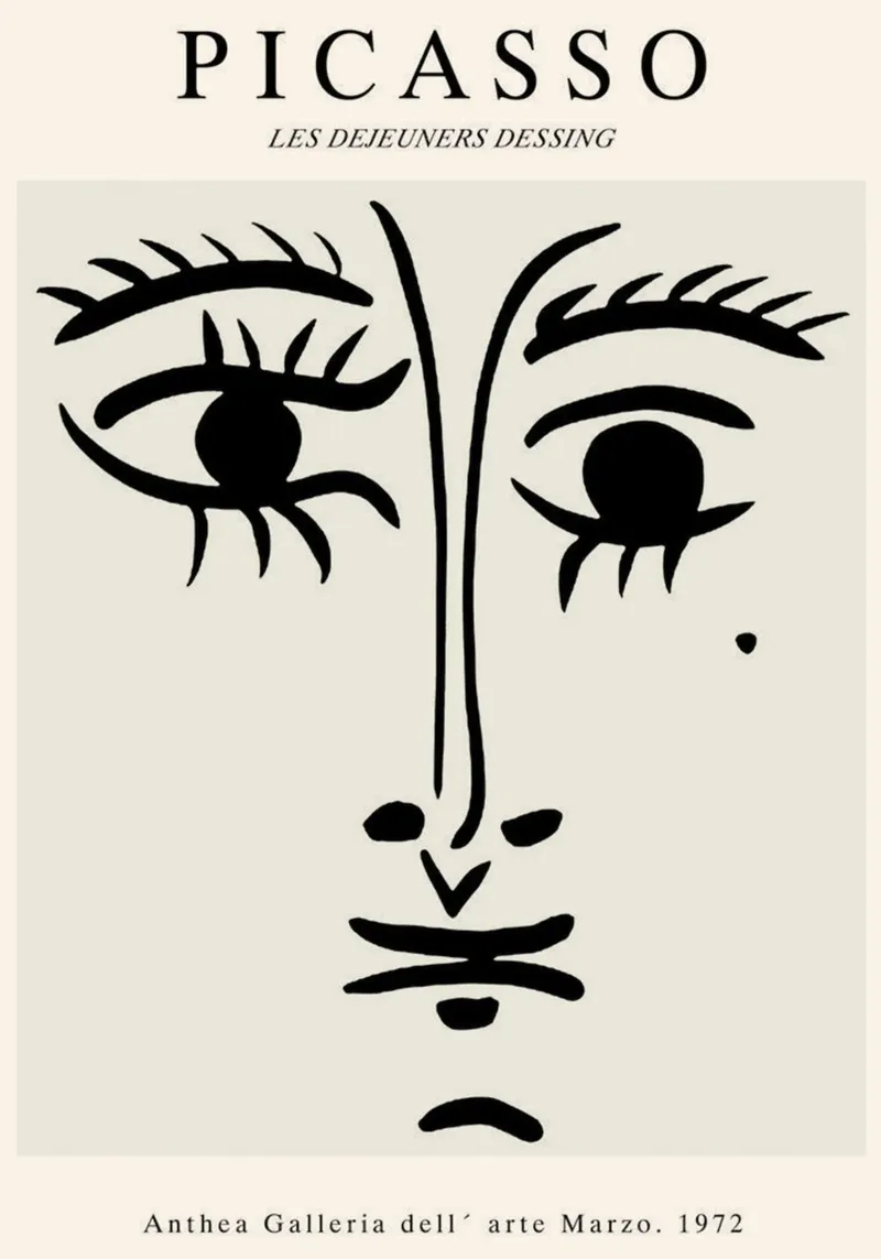 Occhio - Picasso poster con telaio in alluminio da Günstiger Laden