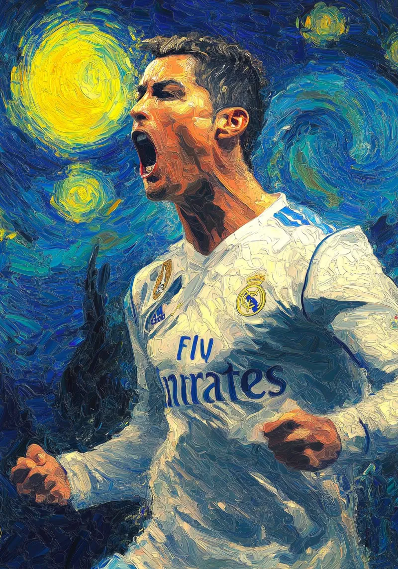 Cristiano Ronaldo CR7 poster con telaio in plastica da Fleur de Lys
