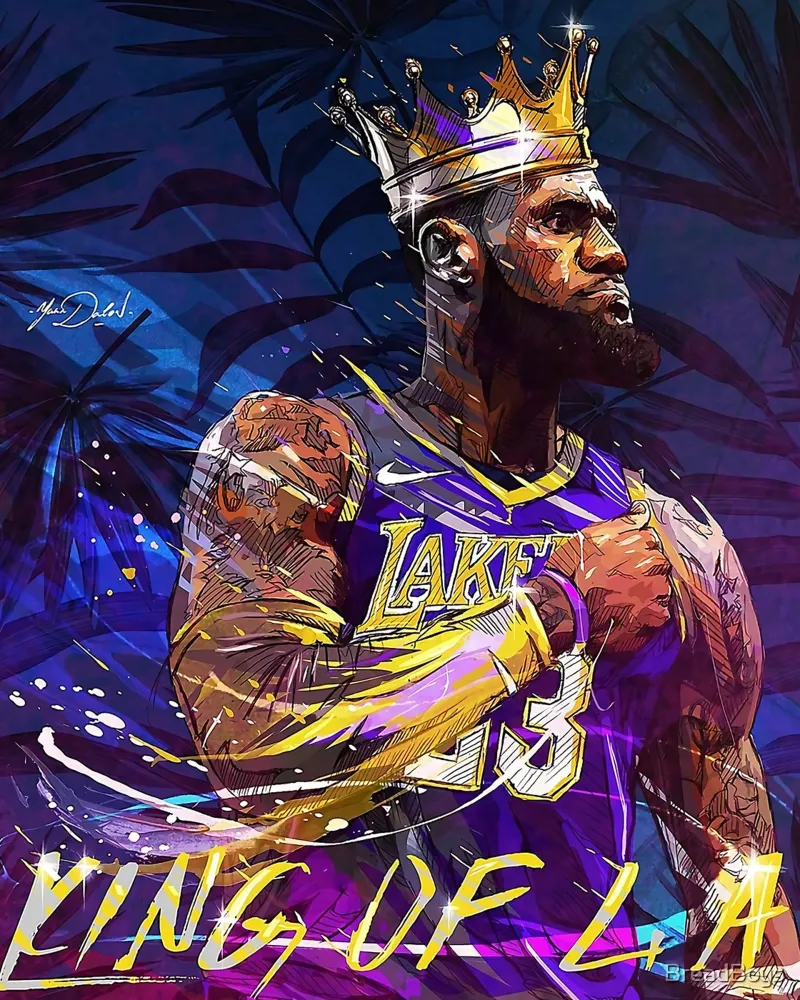 Il re di Los Angeles poster con telaio in plastica da FAKE ARTWORK STORE