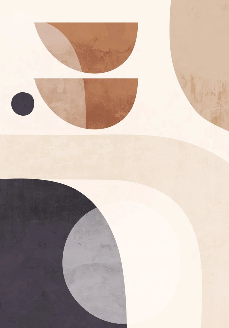 Art abstrait moderne 5 poster de ThingDesign