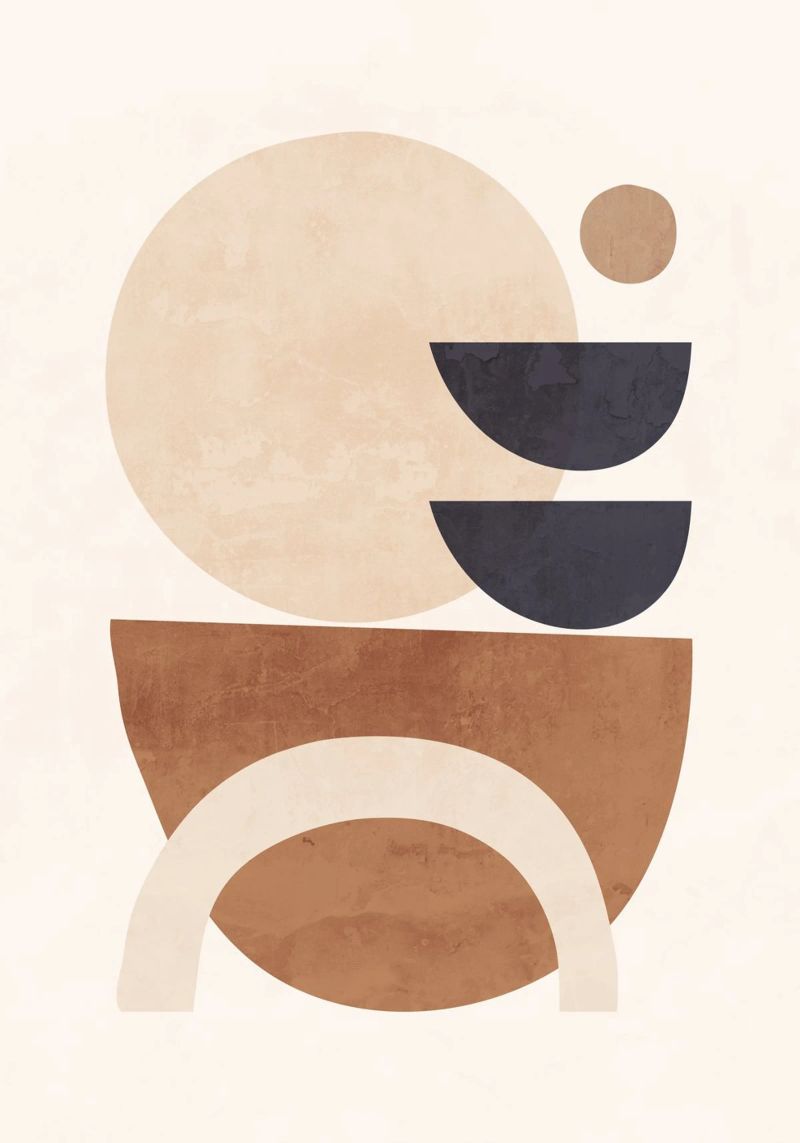 Formes abstraites minimales 33 poster de ThingDesign