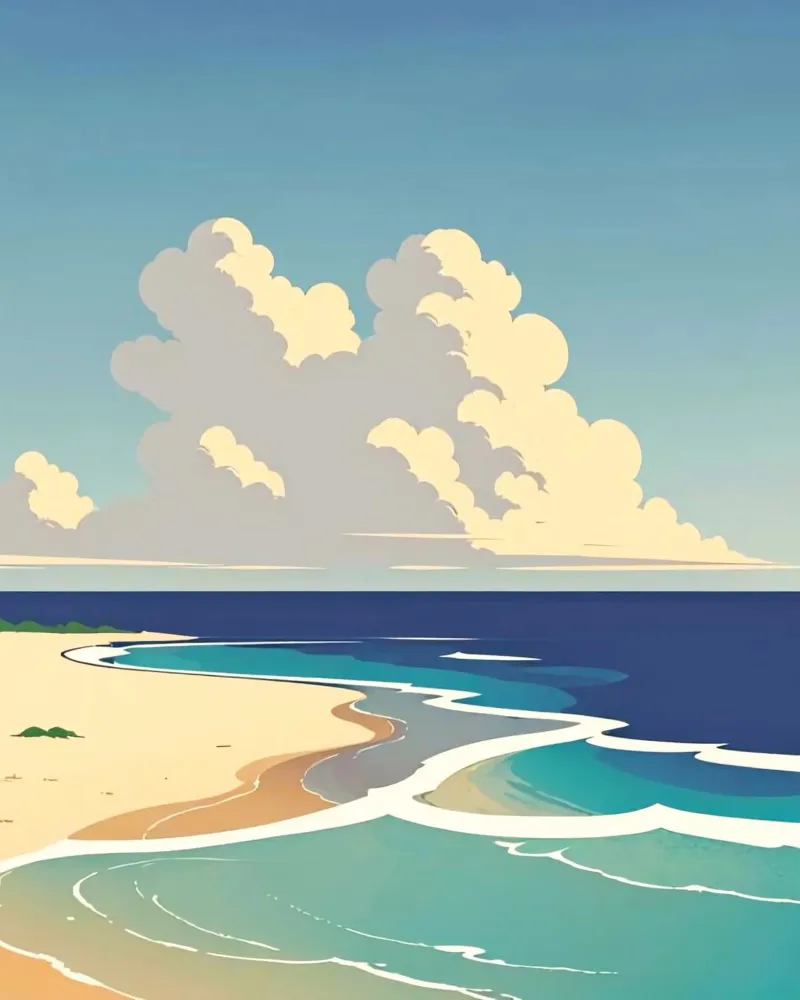 calm coast poster da kichin