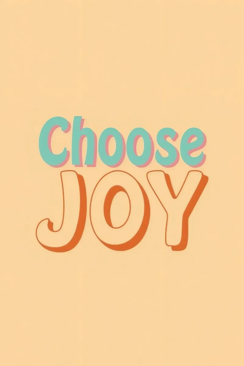 Scegliete la grafica JOY poster con telaio in legno da DesignDoodle