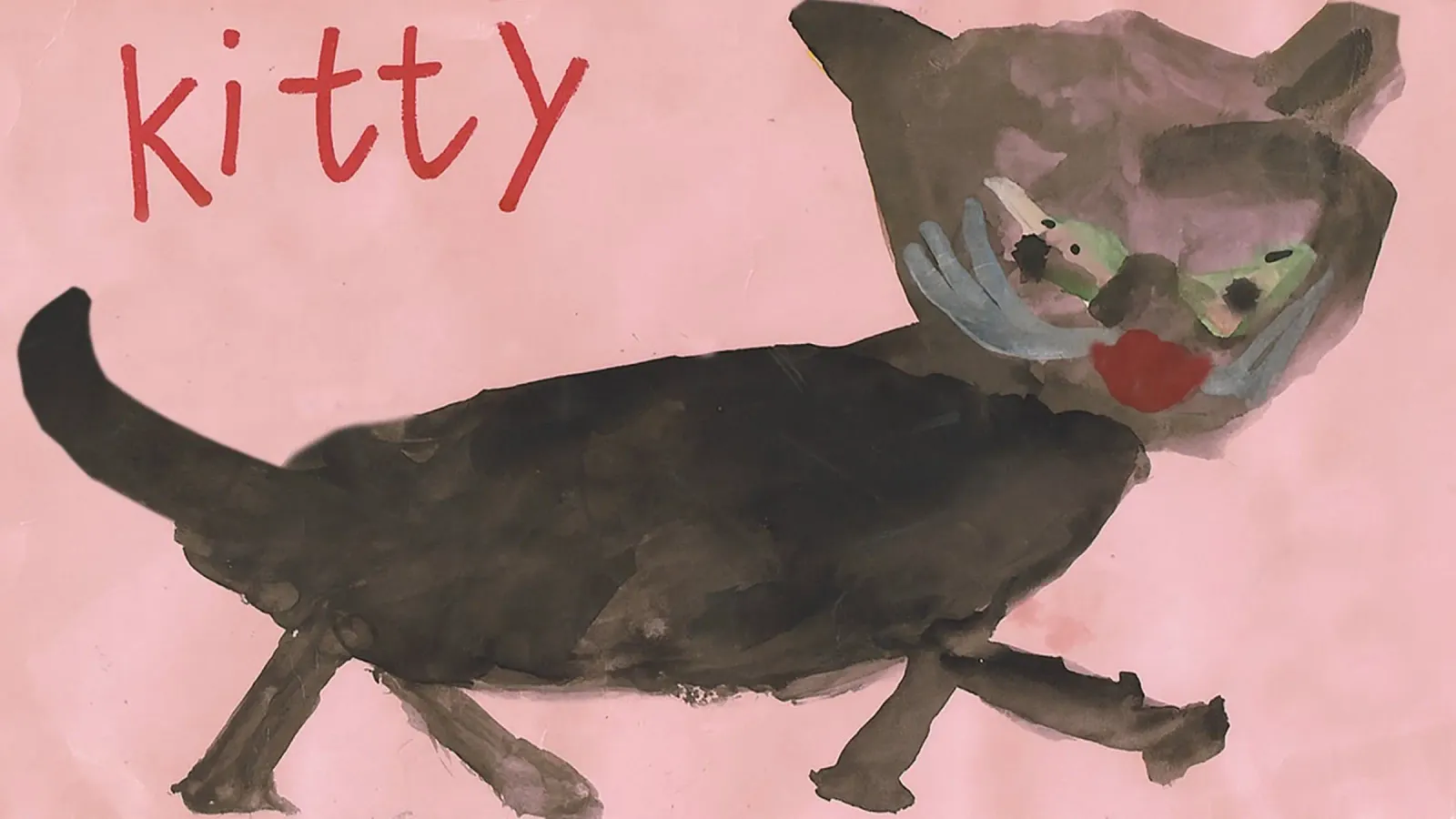 KITTY - KITTYCAT - CAT - Child´s Drawing poster da Vintage Van Gogh