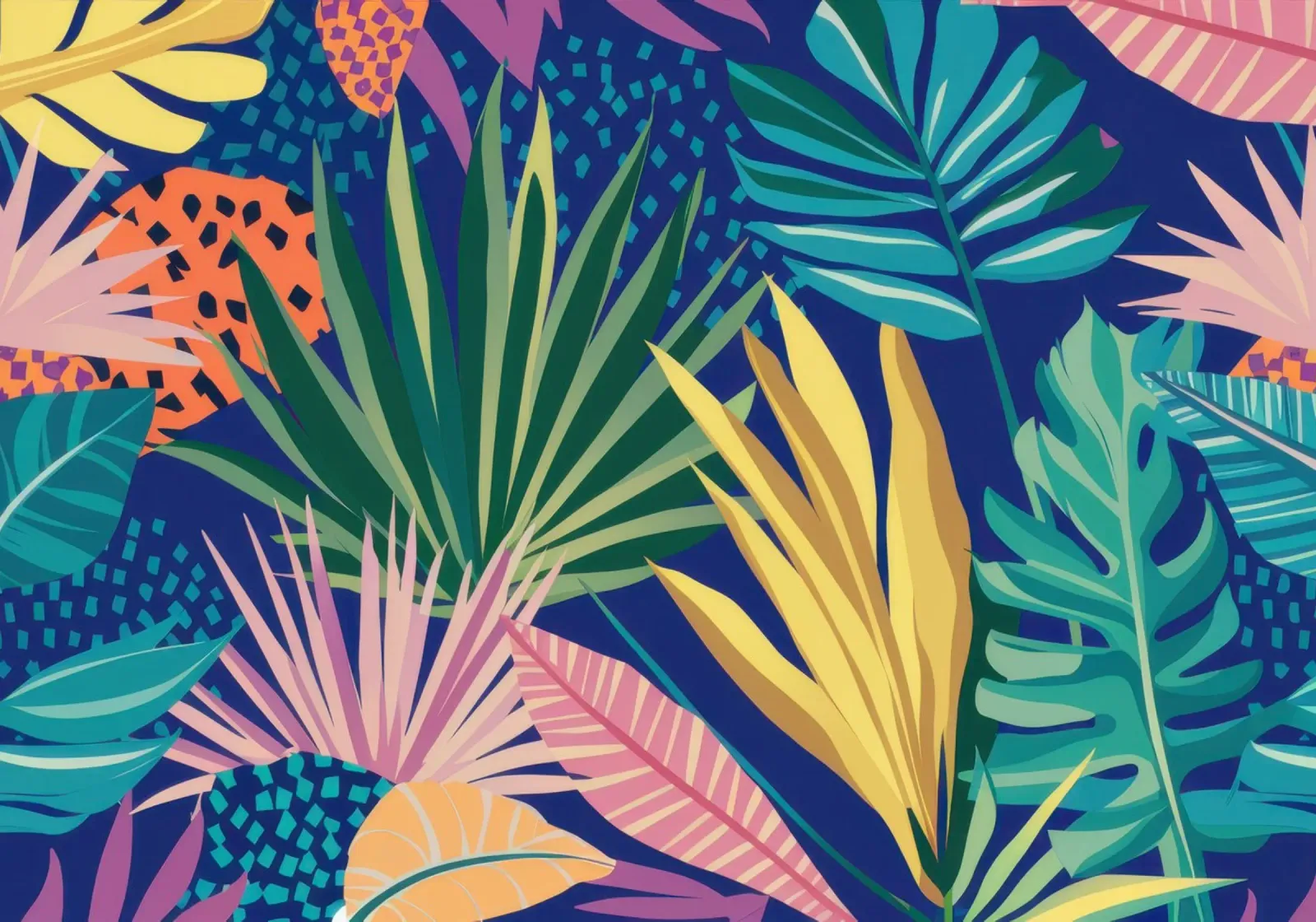 Tiefblauer Dschungel Poster von Bruce Juice
