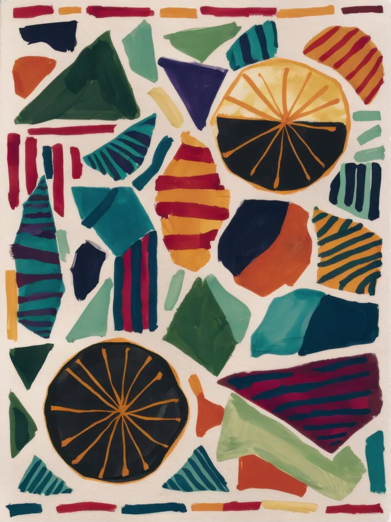 Mosaico a fette di agrumi poster con telaio in alluminio da Bruce Juice