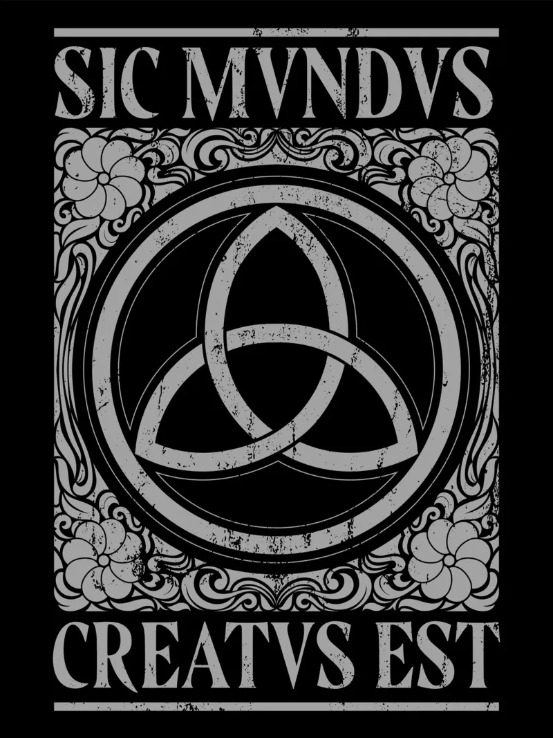 Sic Mundus Creatus Est poster con telaio in plastica da Mariel Toigo