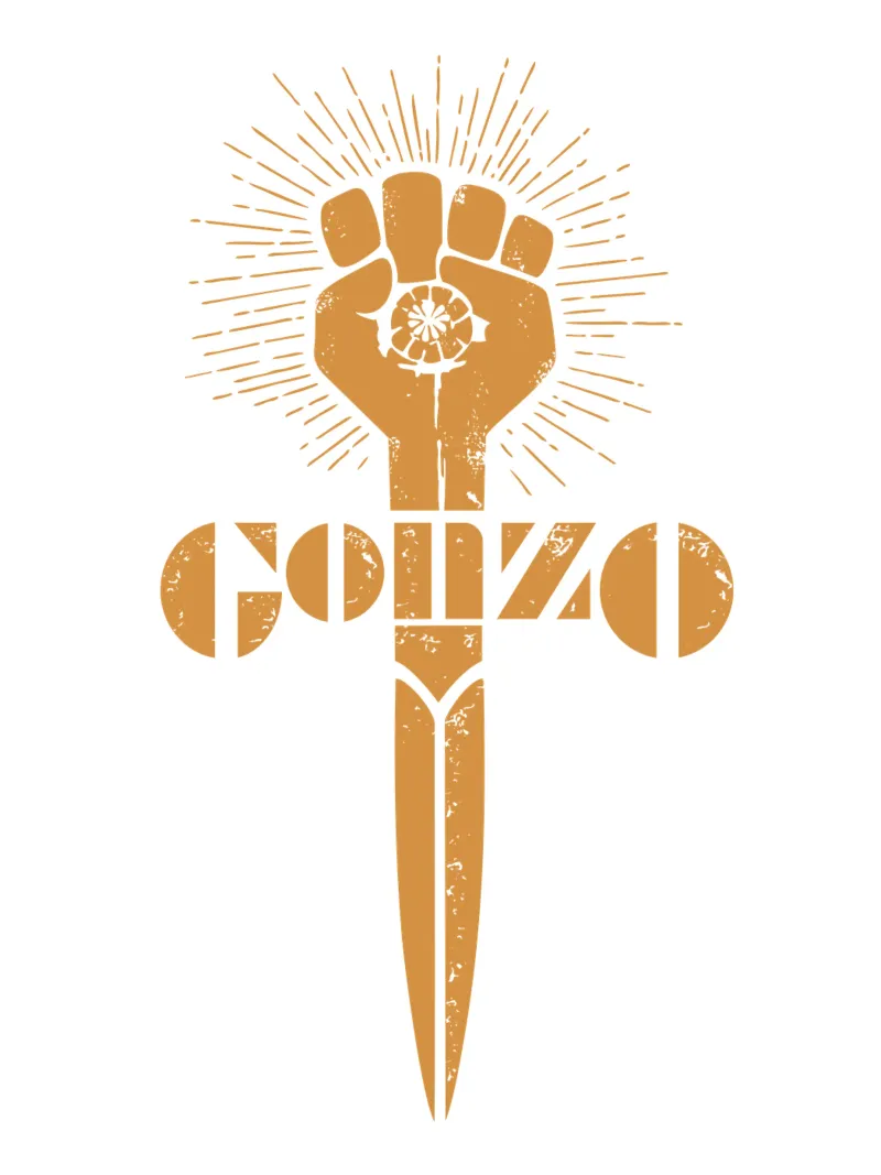 Etichetta Gonzo poster con telaio in alluminio da Mariel Toigo