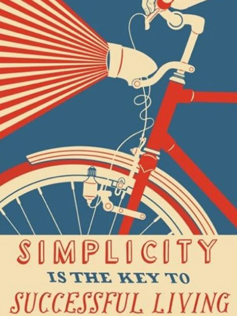 semplicità poster con telaio in alluminio da art quots shop