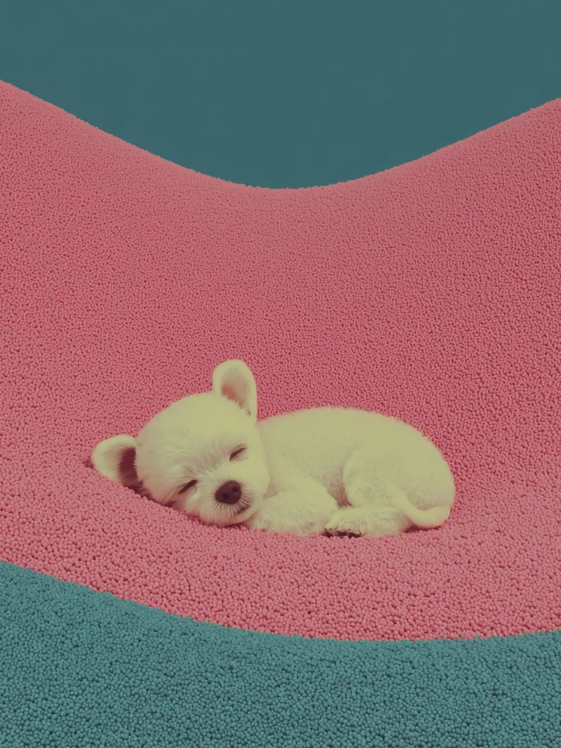Pausa di riposo per i cuccioli poster da Carinaprint