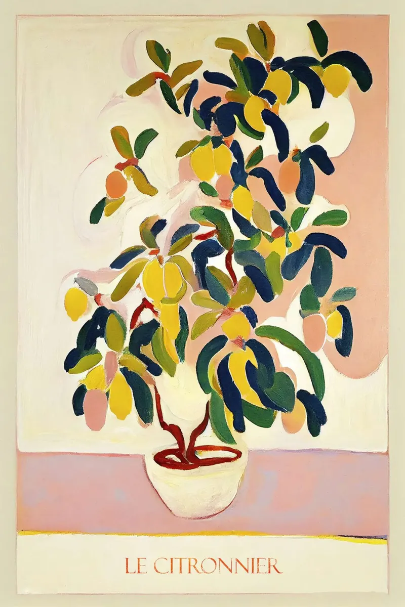 L'albero dei limoni poster con telaio in plastica da June Jordan