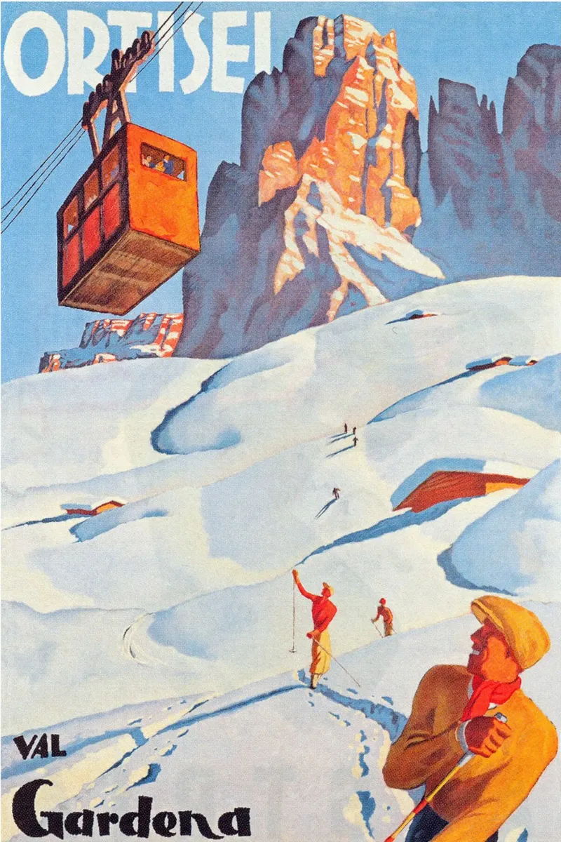 Ortisei - Val Gardena tela con Cornice a cassetta da Brant Varner