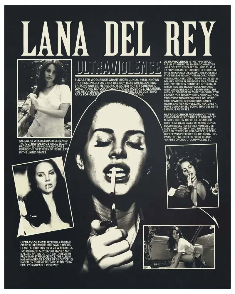 Il mondo sognante di Lana Del Rey dal vivo poster da mamass