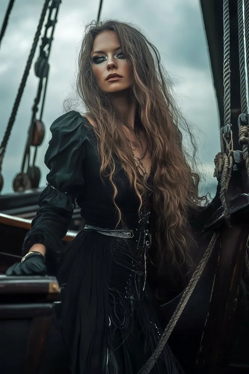 "Gothic Elegance Afloat" tela con Cornice a cassetta da Synthaira
