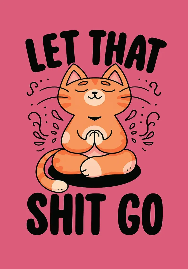 let that shit go canvas with Floater frame by bojoonxs