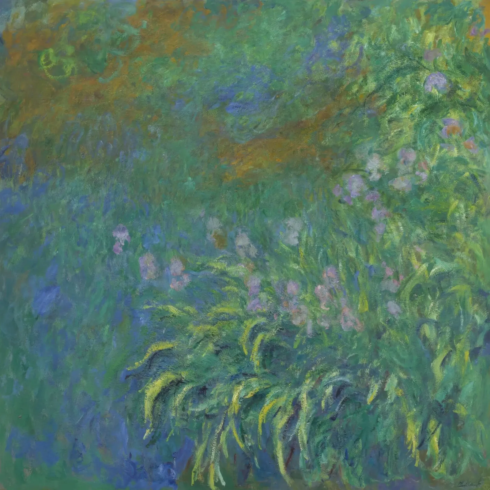 Claude MOnet Ninfee 1 poster con telaio in legno da clay bobby