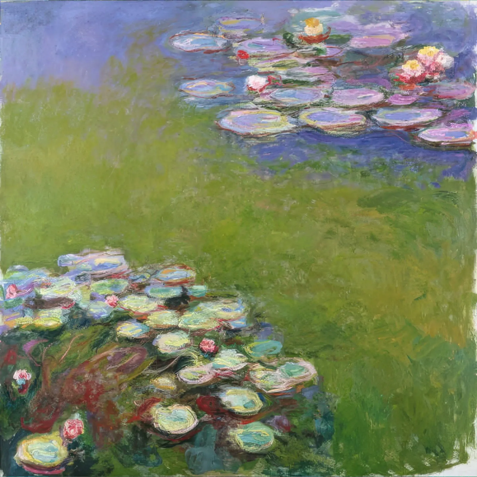 Claude MOnet Ninfee 2 poster con telaio in alluminio da clay bobby
