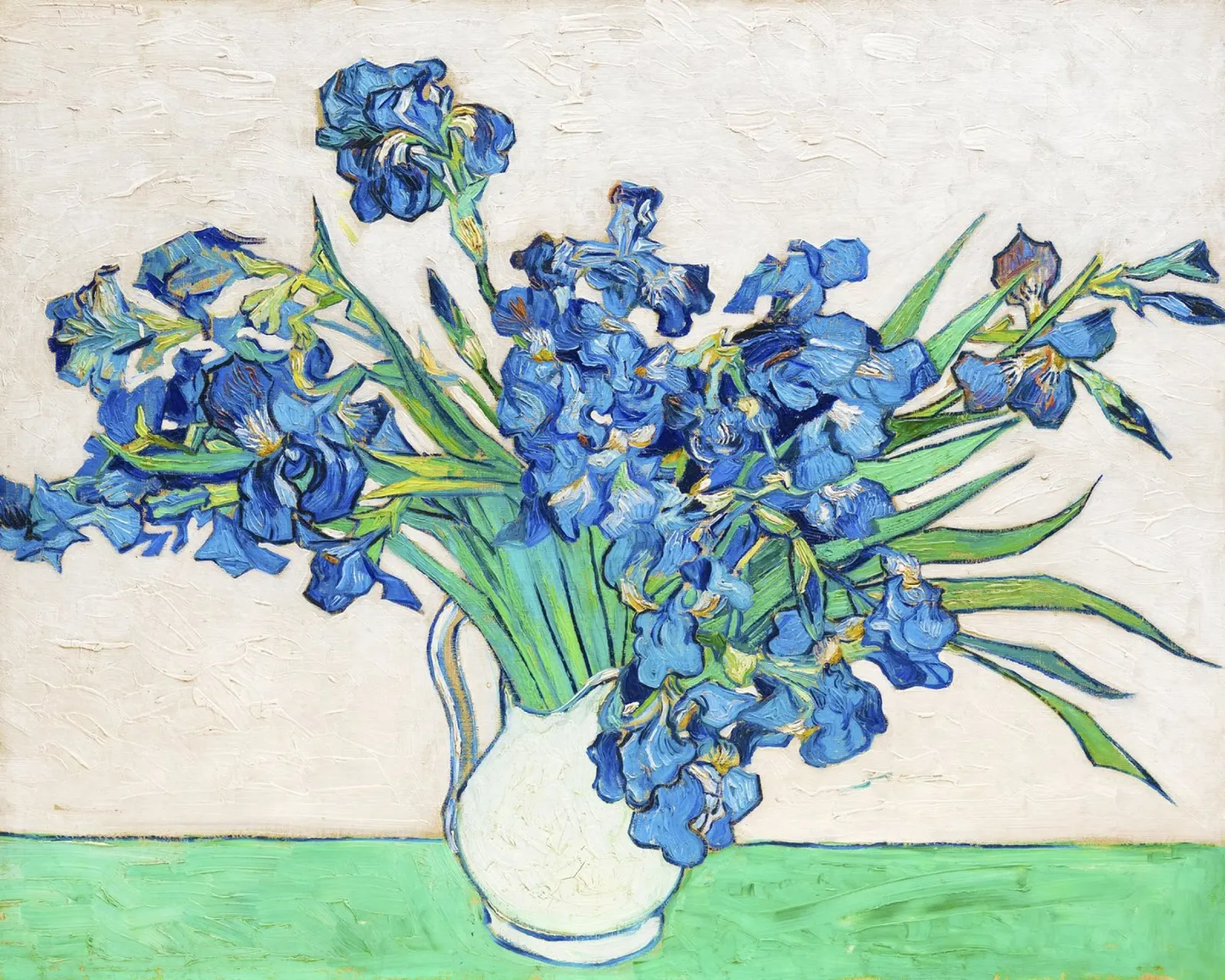 Gli iris di Vincent van Gogh (1890) poster con telaio in legno da Classic Art Prints